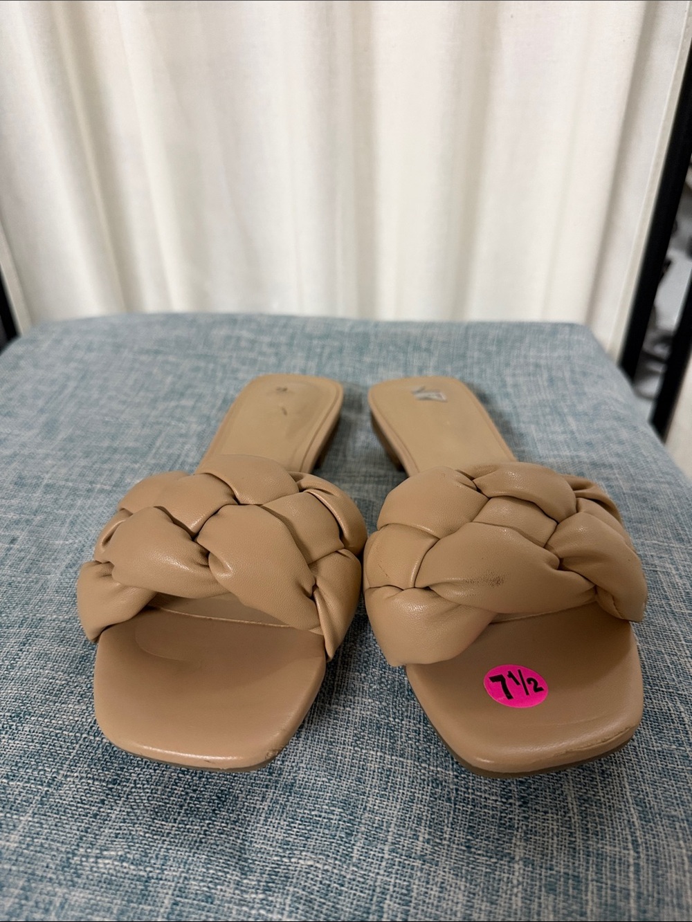 Nine West Braided Slide Mules in Beige